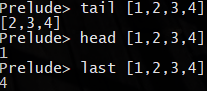 head, tail & last